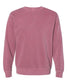 independent trading co pigment-dyed crewneck sweatshirt maroon