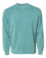 independent trading co pigment-dyed crewneck sweatshirt mint green