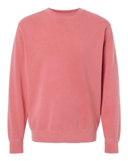 independent trading co pigment-dyed crewneck sweatshirt pink