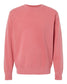independent trading co pigment-dyed crewneck sweatshirt pink