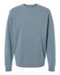 independent trading co pigment-dyed crewneck sweatshirt slate blue