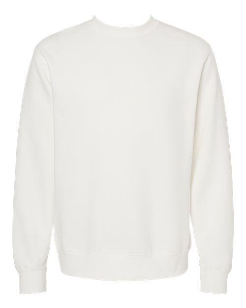 independent trading co pigment-dyed crewneck sweatshirt prepared 4 dye white