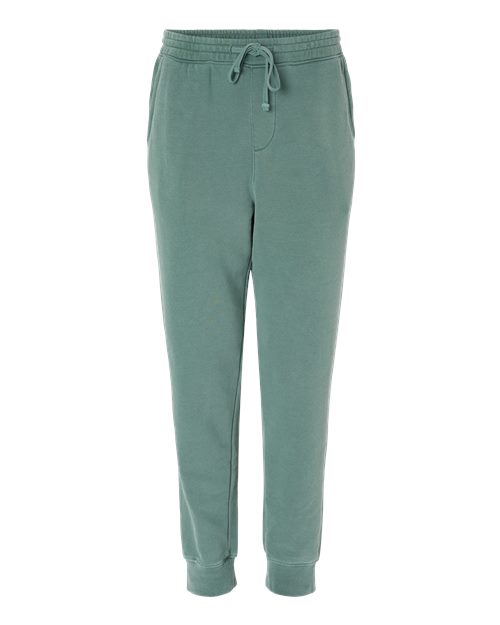 independent trading co pigment-dyed fleece pants alpine green