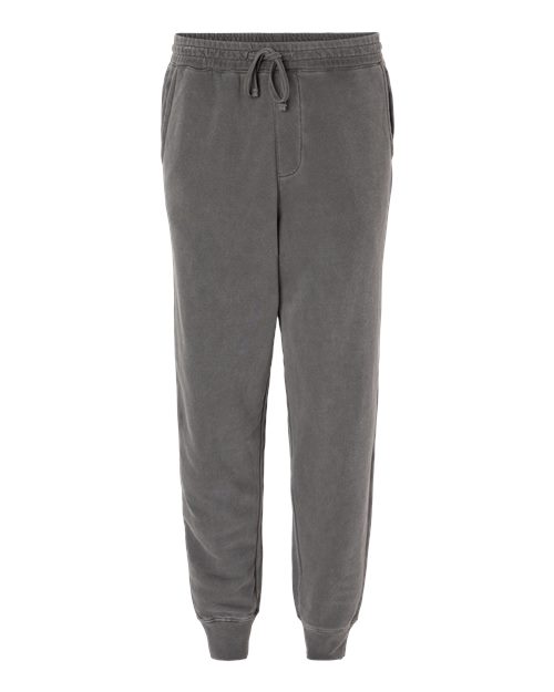 independent trading co pigment-dyed fleece pants black