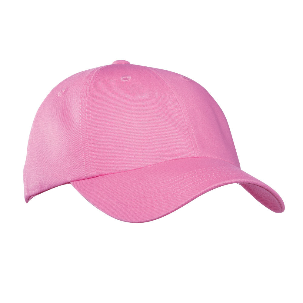 port authority garment washed cap bright pink