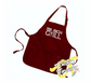 maroon apron with poor little rich grill schitts creek DTG printed design
