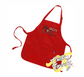 red apron with poor little rich grill schitts creek DTG printed design