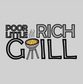 apron with poor little rich grill schitts creek DTG design graphic