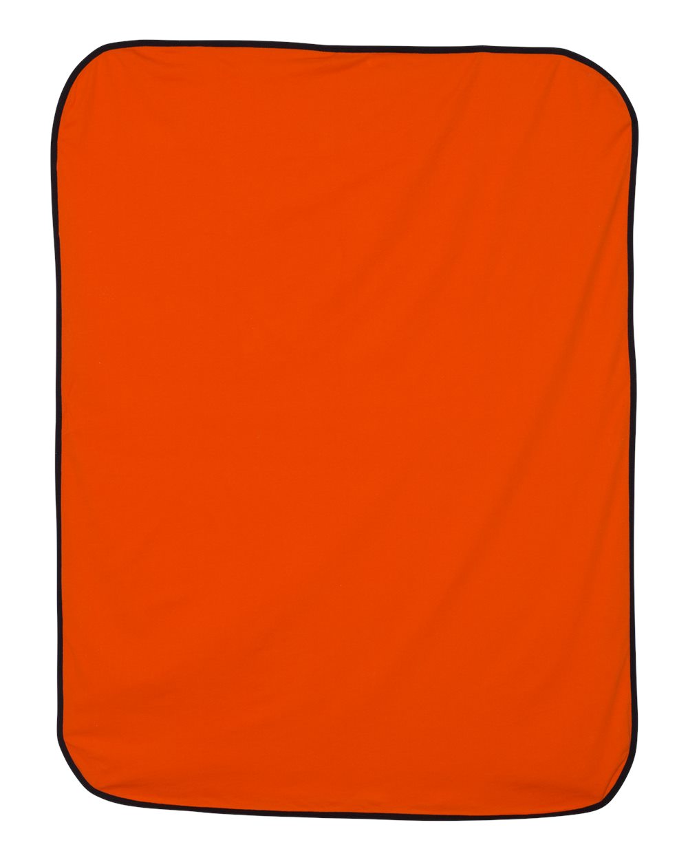 rabbit skins premium jersey infant blanket orange black
