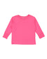 rabbit skins toddler long sleeve cotton jersey tee hot pink