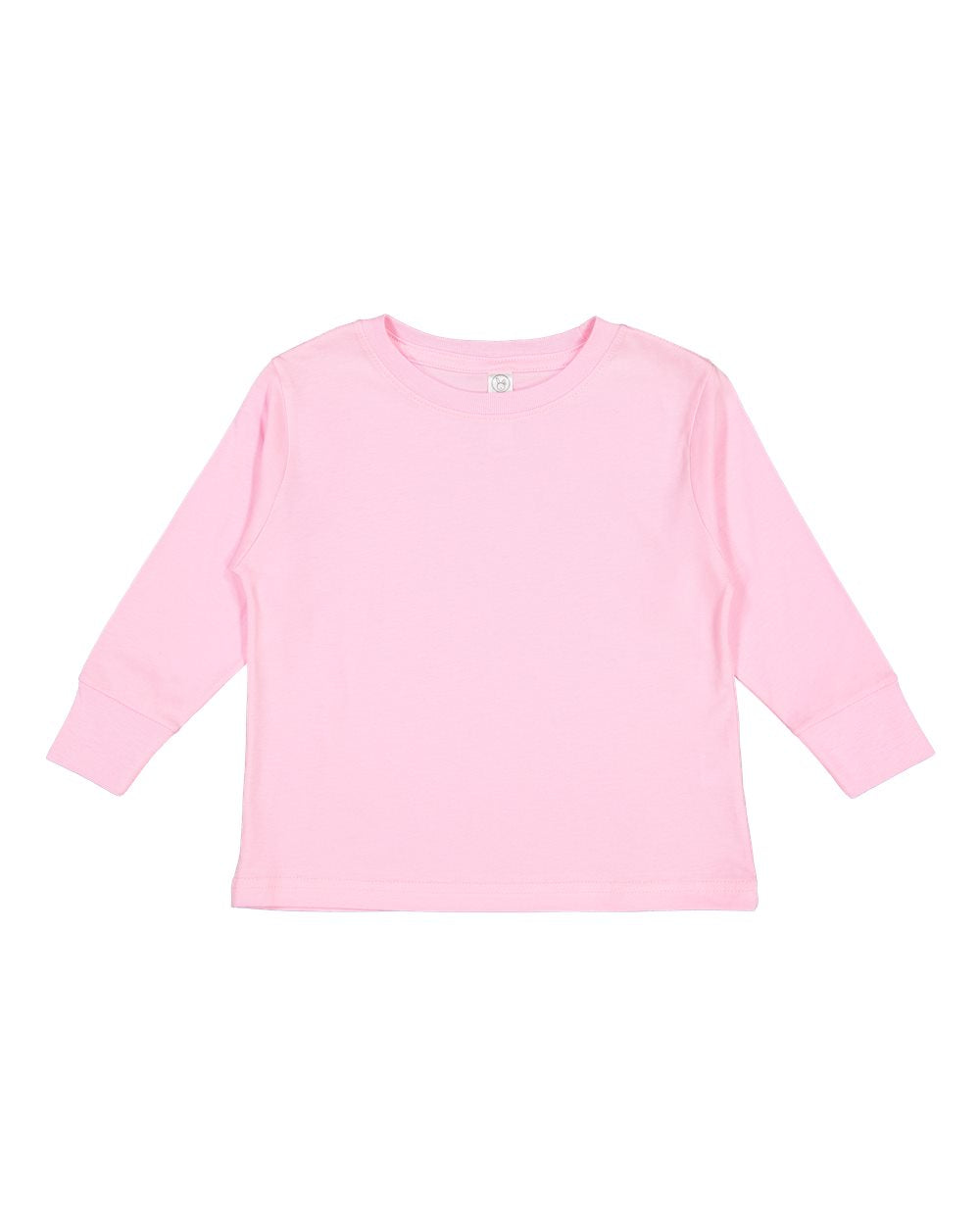 rabbit skins toddler long sleeve cotton jersey tee pink