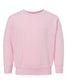 rabbit skins toddler fleece crewneck sweatshirt pink