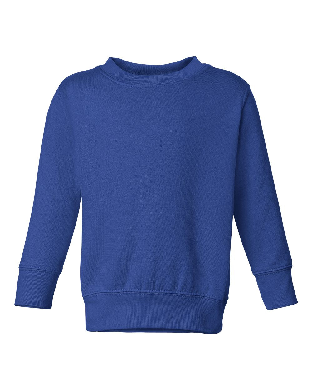rabbit skins toddler fleece crewneck sweatshirt royal blue