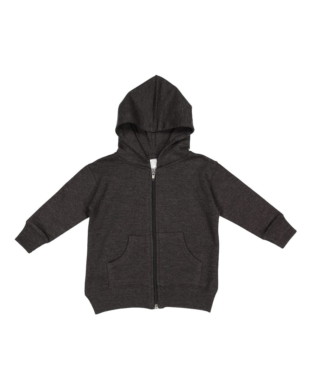 rabbit skins infant full zip fleece hoodie vintage smoke