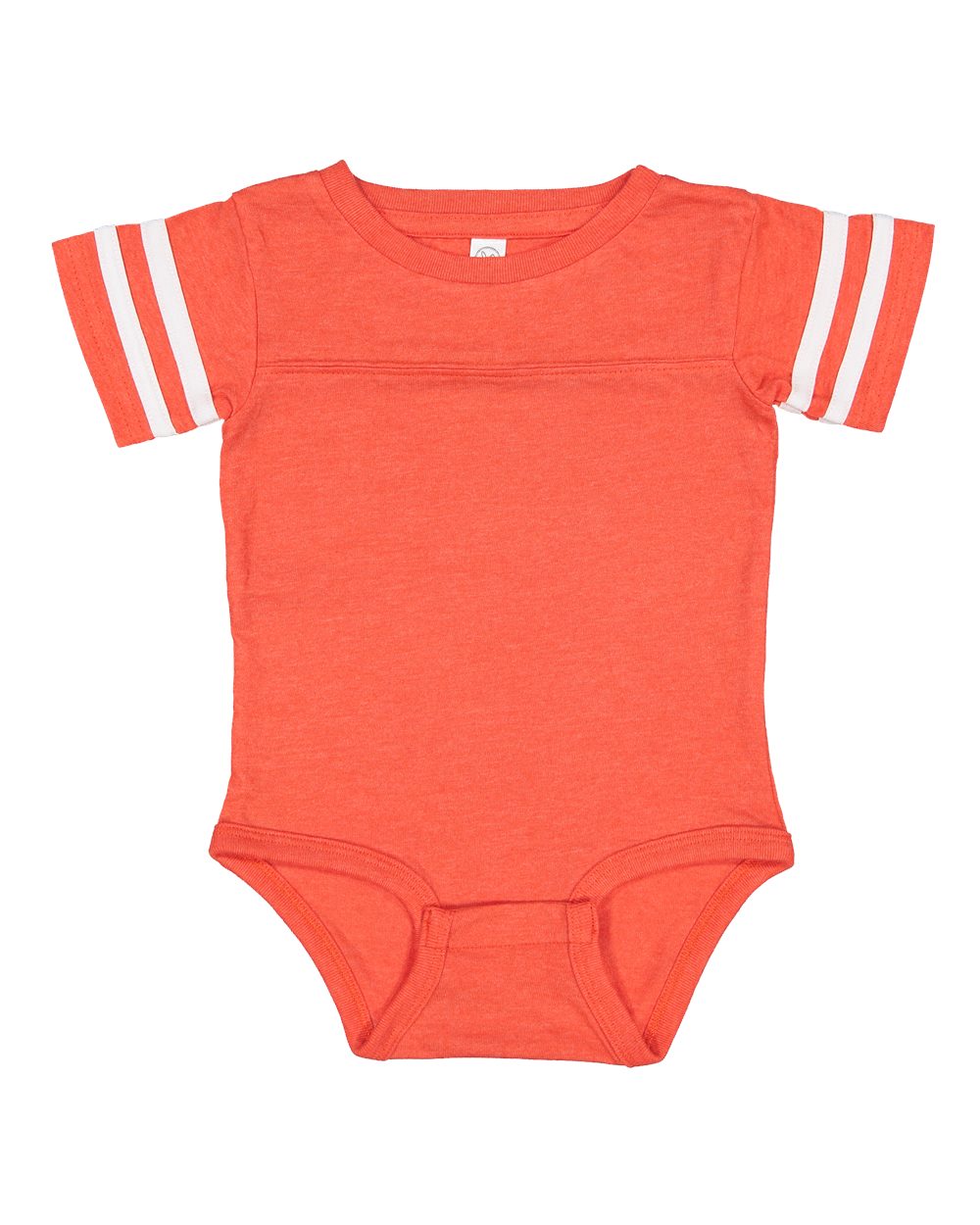 rabbit skins infant football jersey bodysuit vintage orange blended white