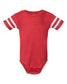 rabbit skins infant football jersey bodysuit vintage red white