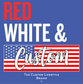 red white and custom american flag DTG design graphic