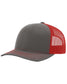 richardson cap charcoal red