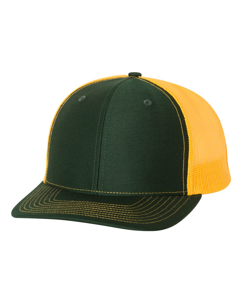 richardson cap dark green gold