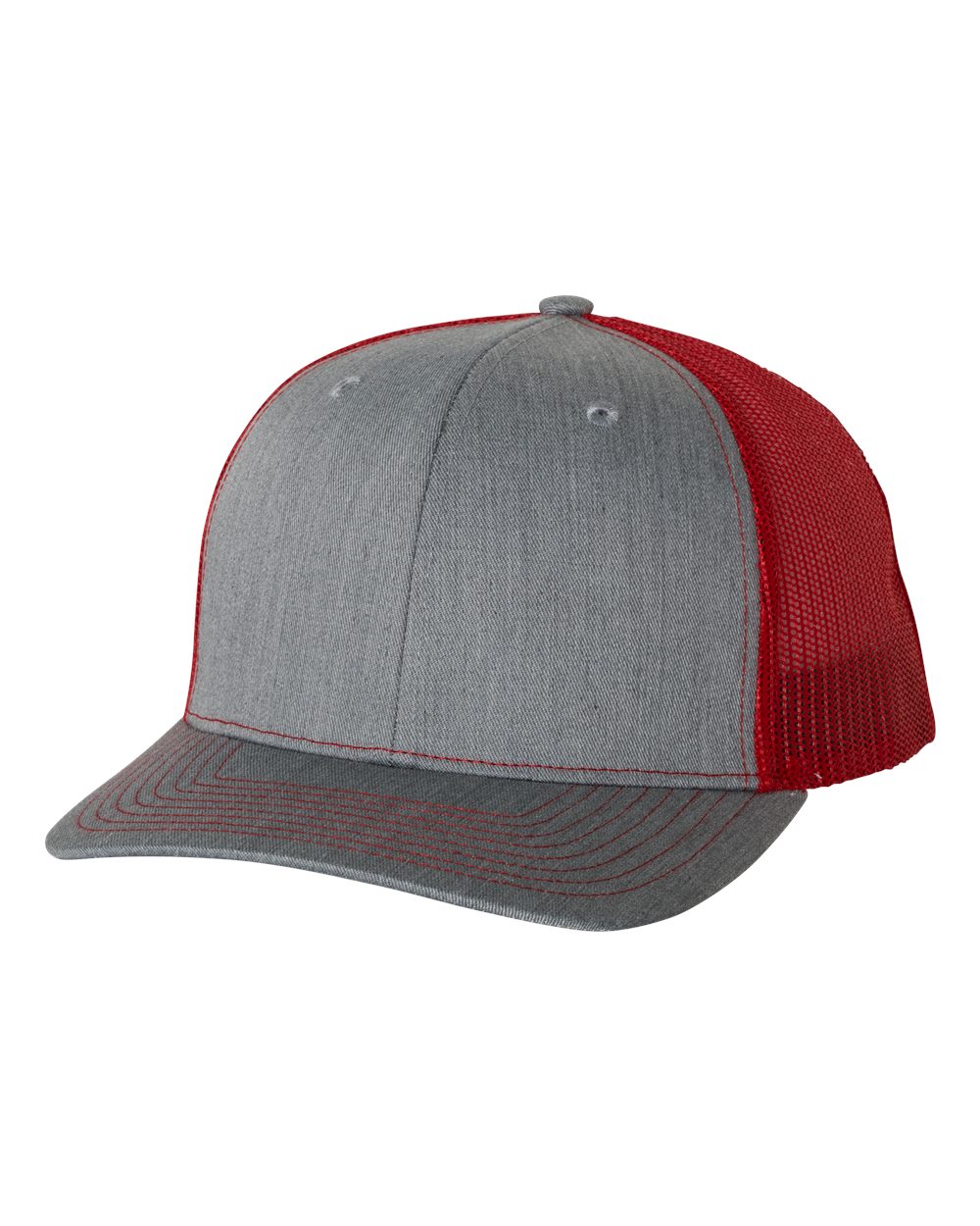 richardson cap heather grey red