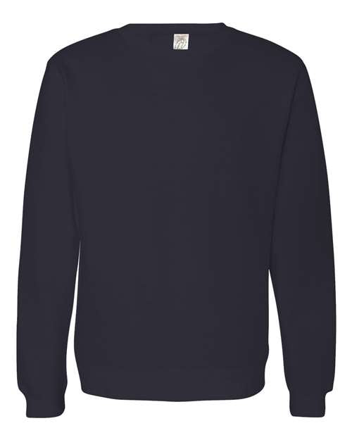 independent trading co crewneck sweatshirt classic navy