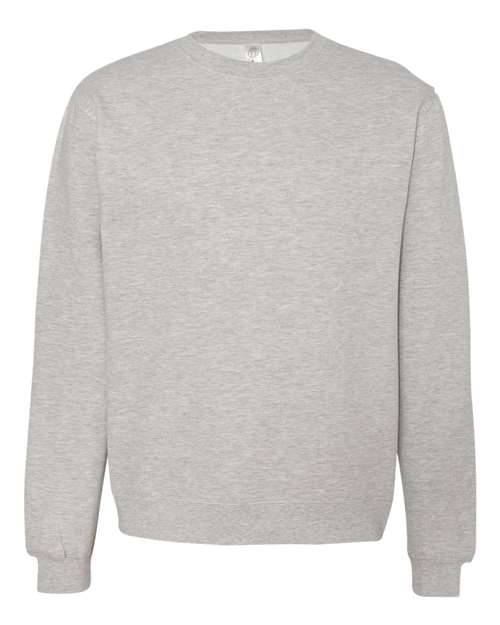 independent trading co crewneck sweatshirt grey heather