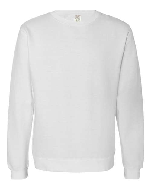 independent trading co crewneck sweatshirt white