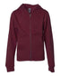 independent trading co youth full-zip hoodie maroon