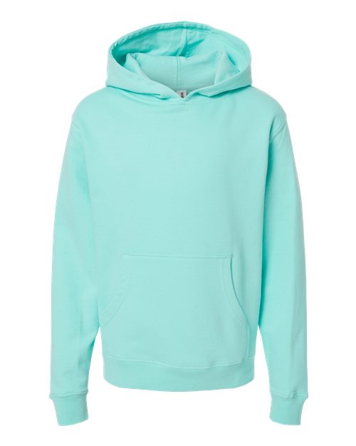 independent trading co youth hoodie mint green