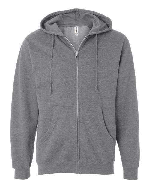 independent trading co full-zip hoodie gunmetal grey