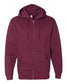 independent trading co full-zip hoodie maroon