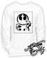 white long sleeve tee with rebel alliance star wars stormtroopers DTG printed design