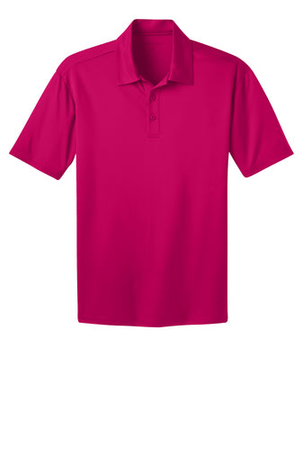 port authority tall silk touch performance polo pink raspberry