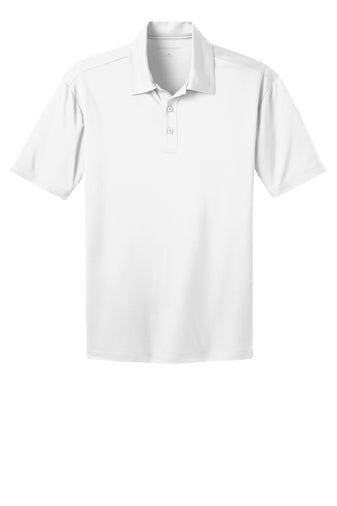 port authority tall silk touch performance polo white