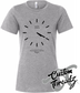 athletic heather grey womens tee with basic analog clock set to 4 20 DTG printed design