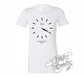 white womens tee with basic analog clock set to 4 20 DTG printed design