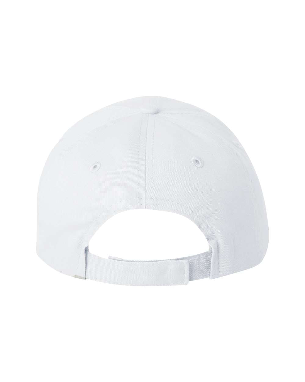 valucap brushed twill cap back white