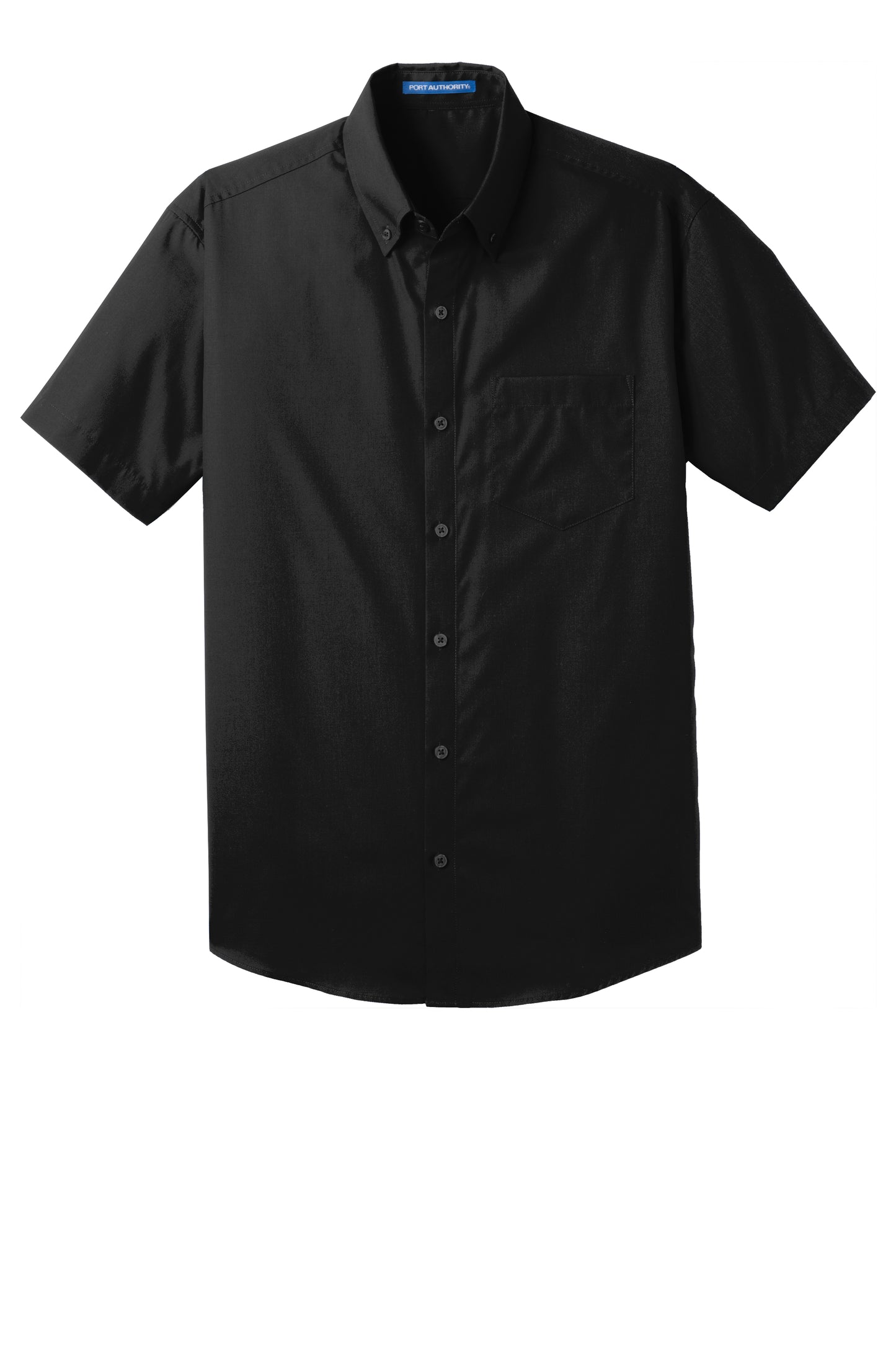 port authority carefree poplin shirt deep black