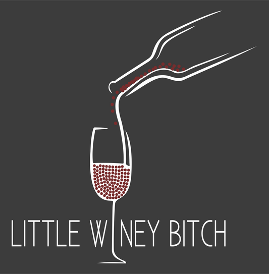 little winey bitch wine bottle DTG design graphic