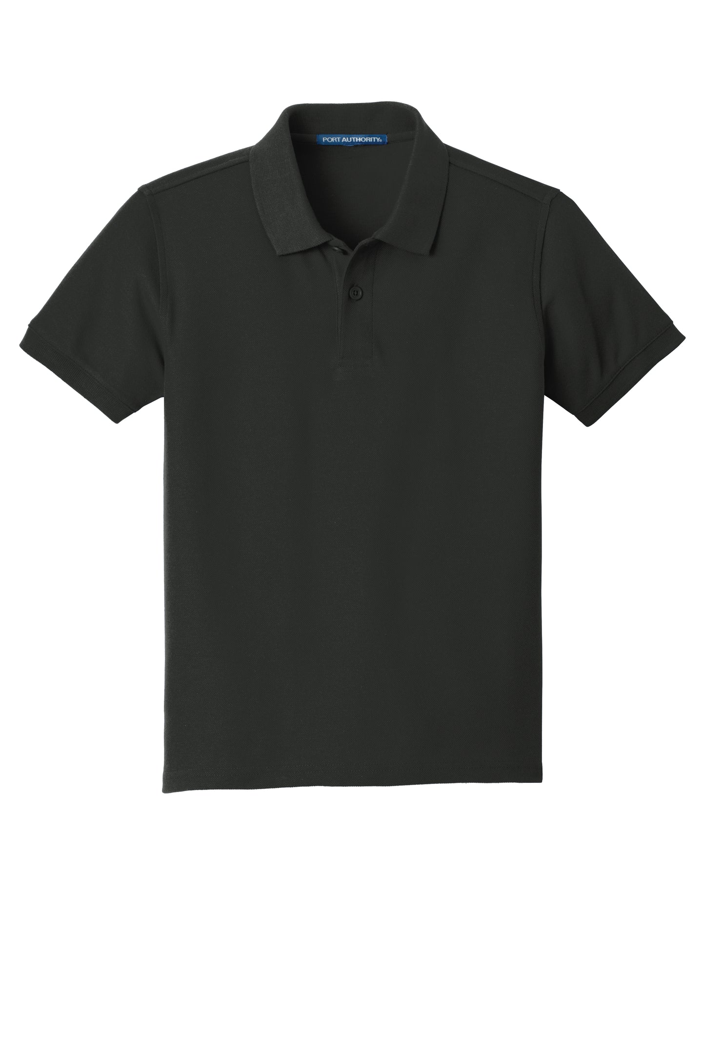 port authority youth core classic pique polo deep black