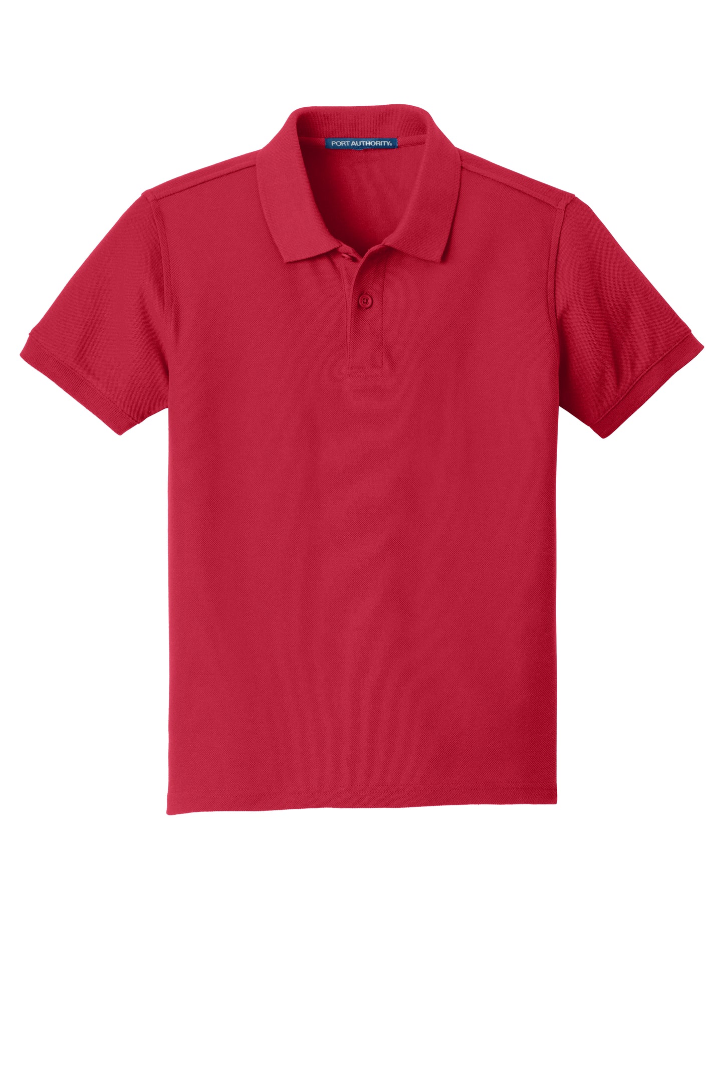 port authority youth core classic pique polo rich red