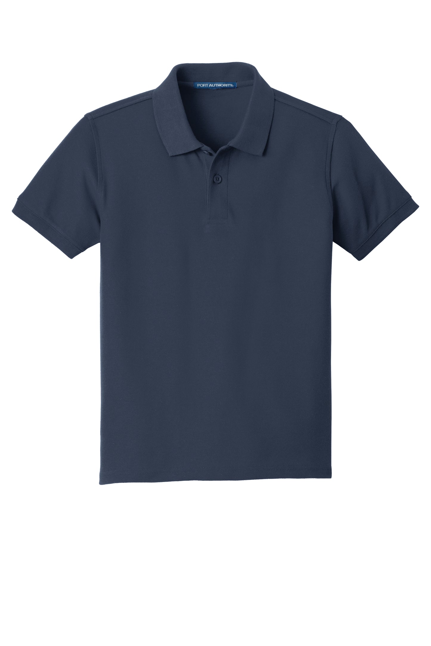 port authority youth core classic pique polo river blue navy