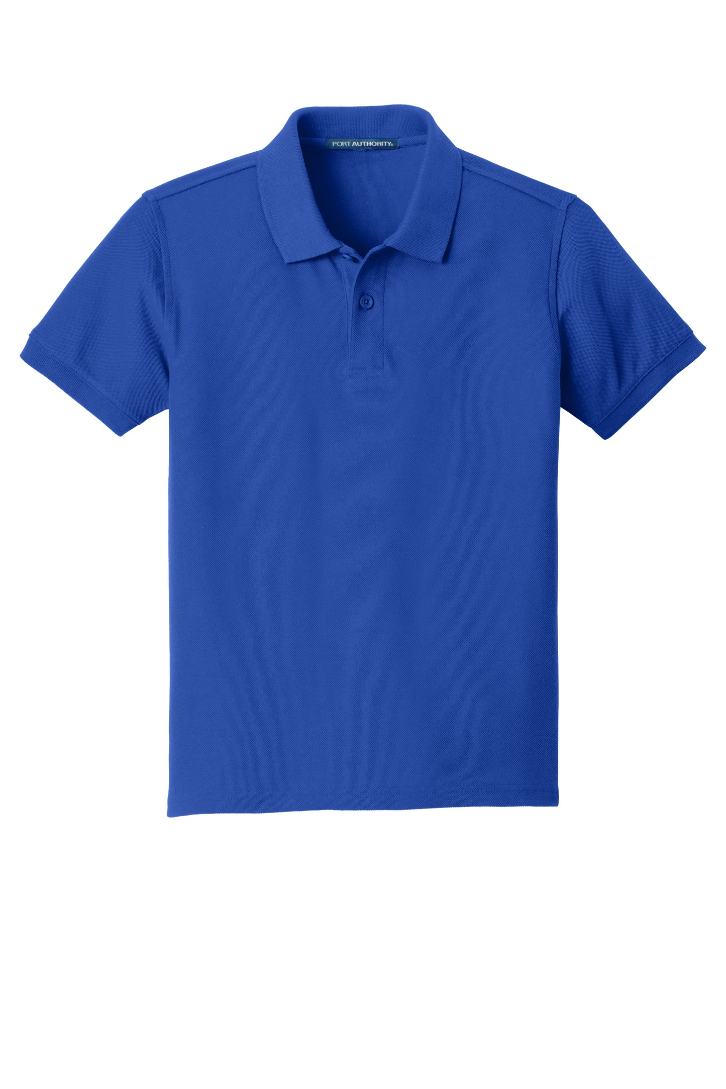 port authority youth core classic pique polo true royal blue