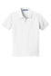 port authority youth core classic pique polo white