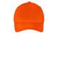 port & company youth six panel twill cap orange