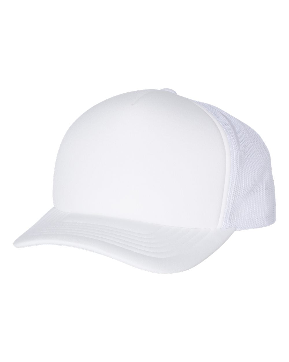 yupoong foam trucker cap white