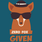 zero fox given fox in sunglasses DTG design graphic