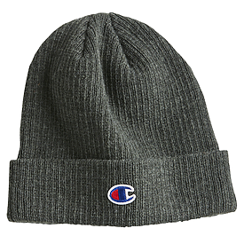 champion ribbed beanie heather forest