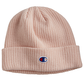 champion ribbed beanie pink
