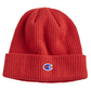 champion ribbed beanie red